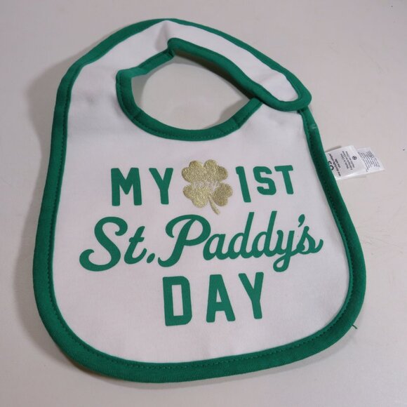 Baby bib My first St. Paddy’s Day cloth bib - Picture 1 of 9